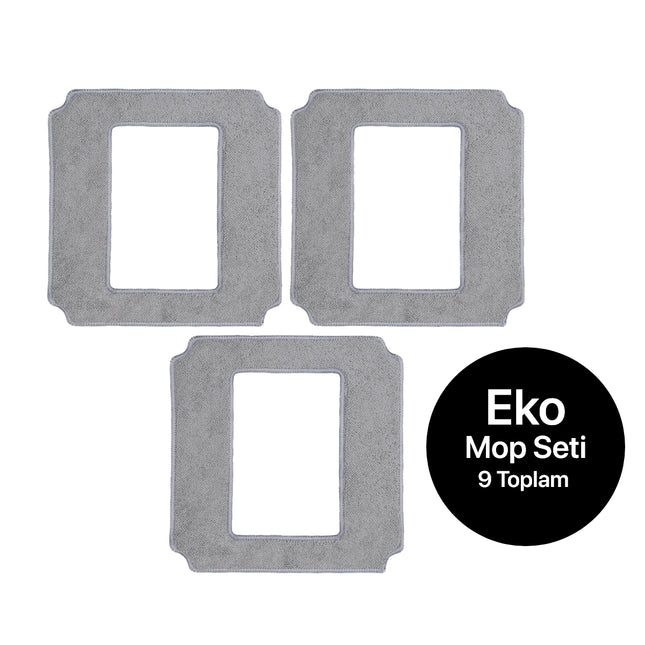 Elo Cam Temizleme Yedek Mop 9'lu Eko Set
