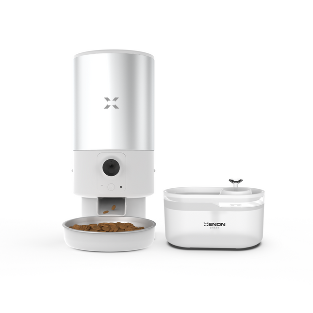 Akıllı Çelik Hazneli Mama Kabı ve Su Pınarı Seti