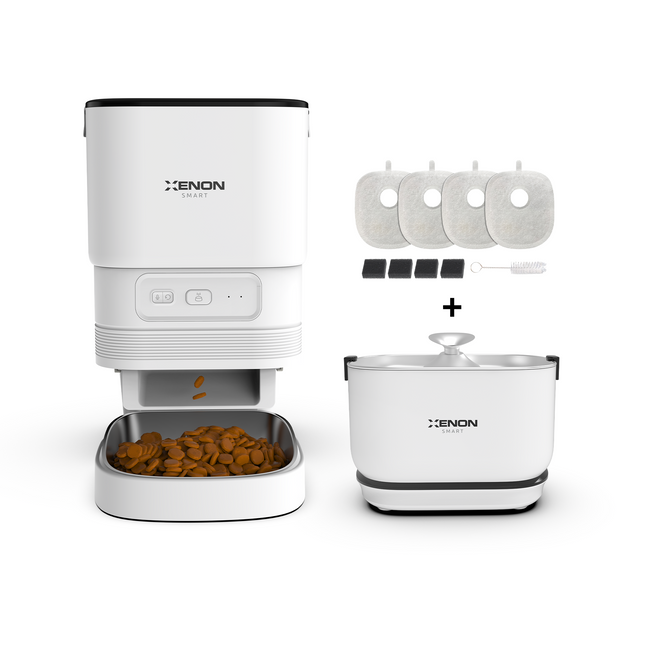 Akıllı Mama Kabı, Bataryalı Su Pınarı ve Filtre 3'lü Pet Seti