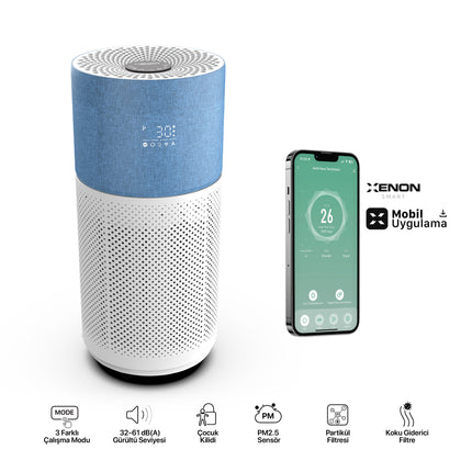 Akıllı Hava Temizleyici Mavi