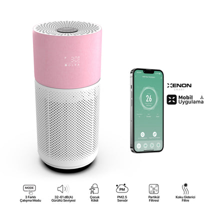 Akıllı Hava Temizleyici Pembe