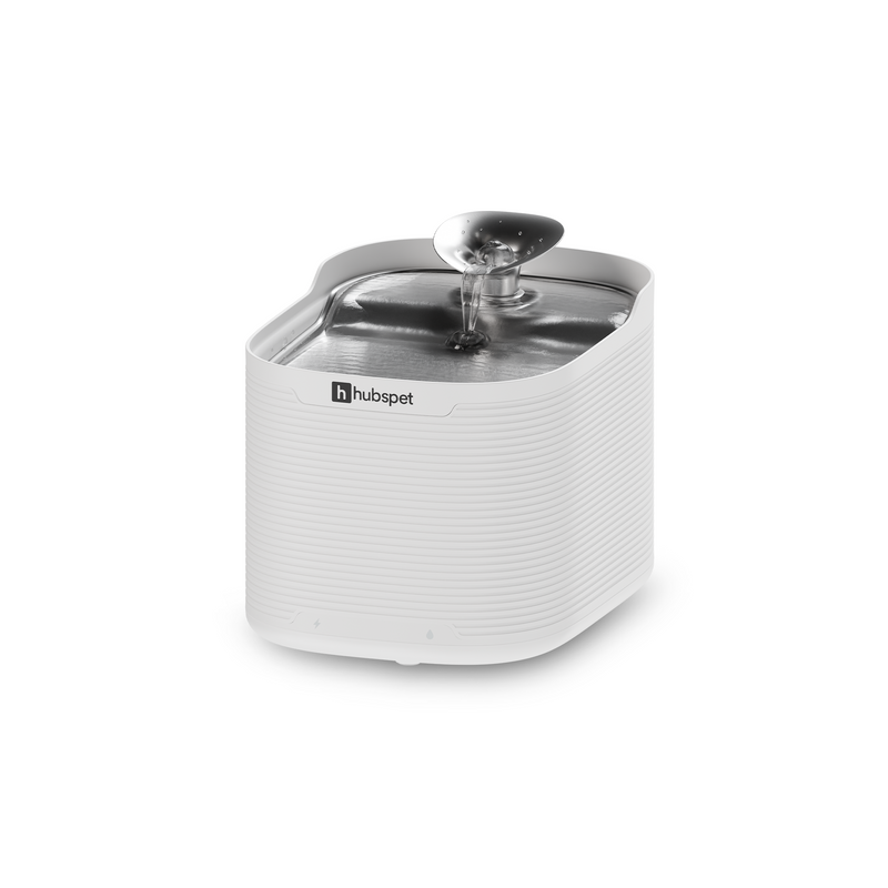 Hubspet Kedi Su Pınarı | 5200 mAh, 2.5L, Kablosuz, Hareket Sensörü Modu, Çelik Kase (H312)