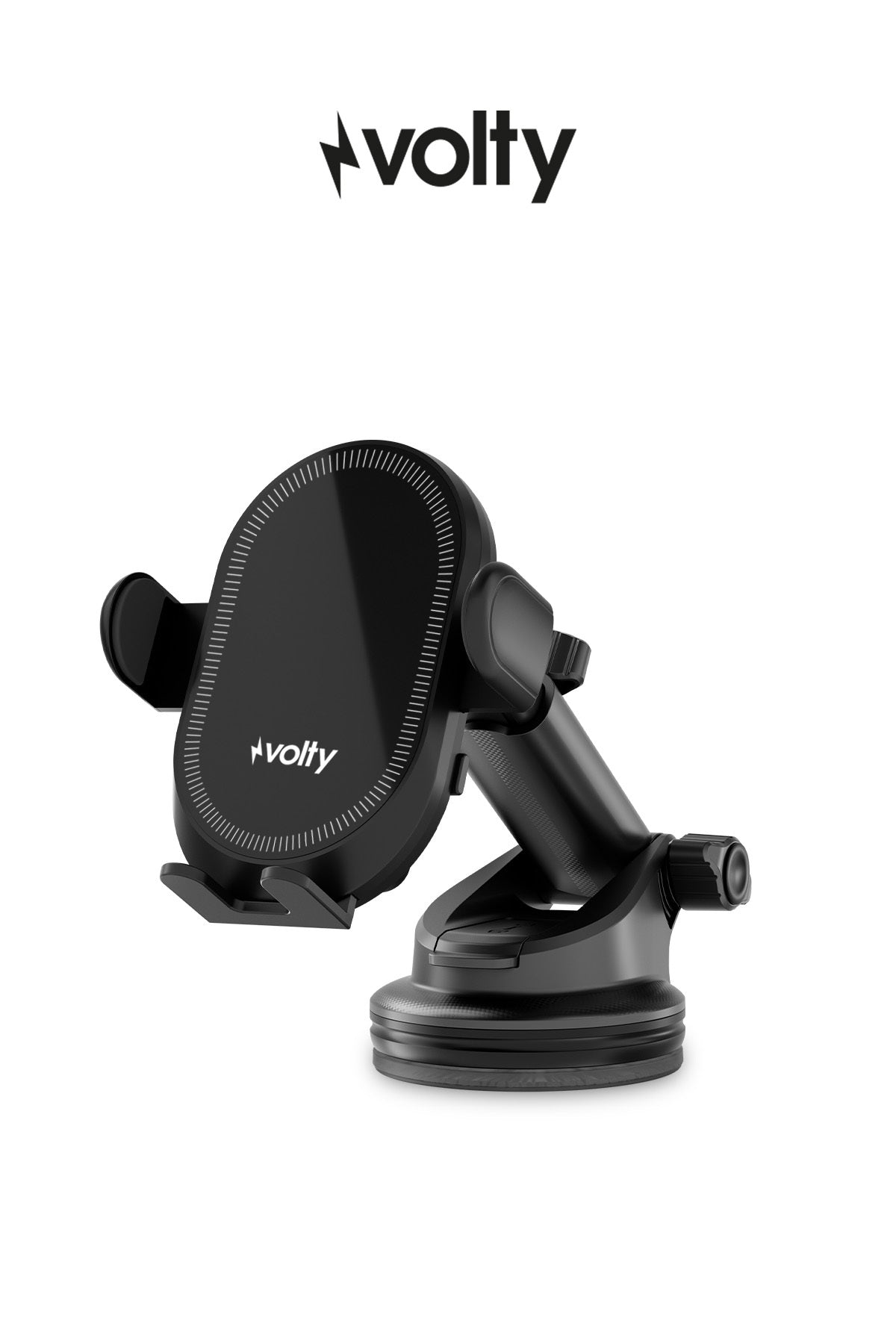 Volty Kablosuz Şarj Standı (Araç İçi) 15W Qi, Otomatik Telefon Tutucu, LED Gösterge