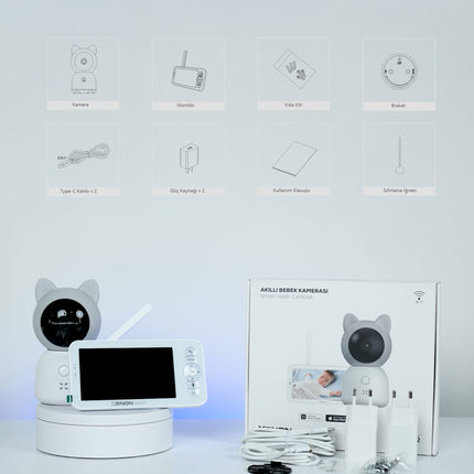 Akıllı Bebek Kamerası Dijital Monitörlü