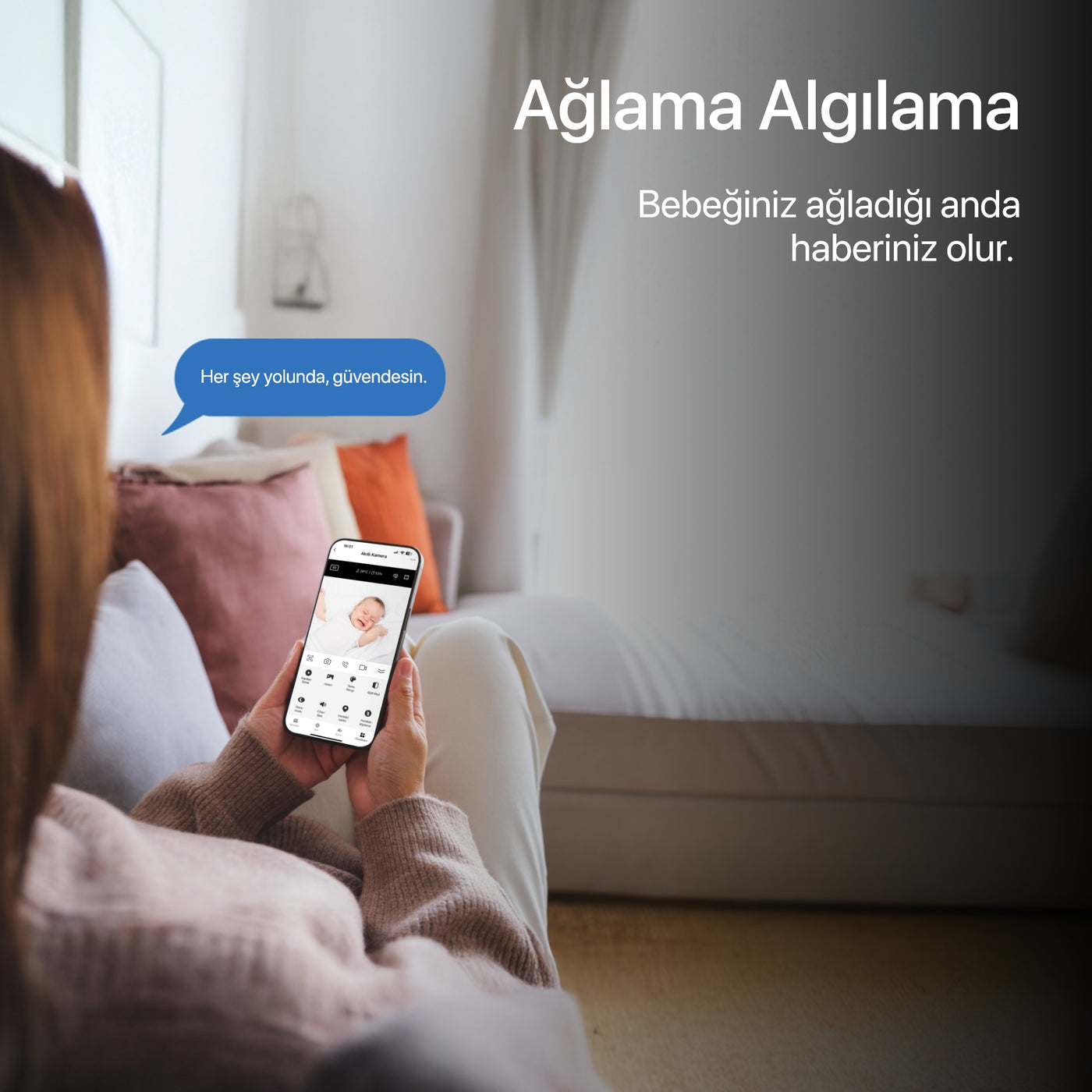 Akıllı Bebek Kamerası Dijital Monitörlü