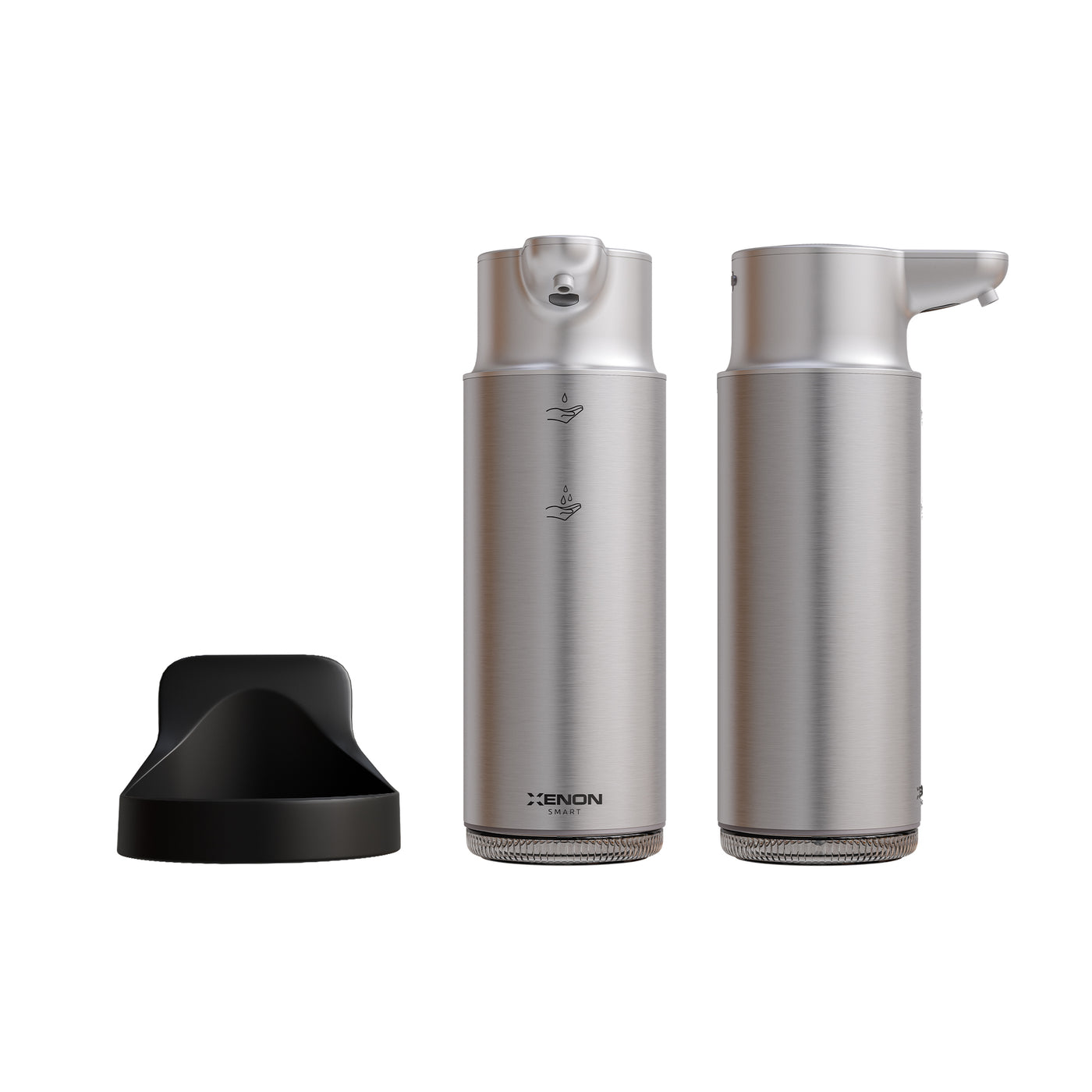 Xenon Smart Sensörlü Sıvı Sabunluk | 1500mAh, Type-C Şarjlı, Paslanmaz Çelik, 300ml, 2 Kademeli (Gümüş-X6840)