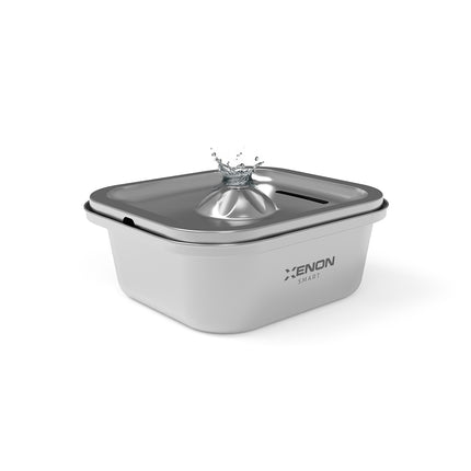 Akıllı Mama Kabı ve Çelik Su Pınarı Beyaz