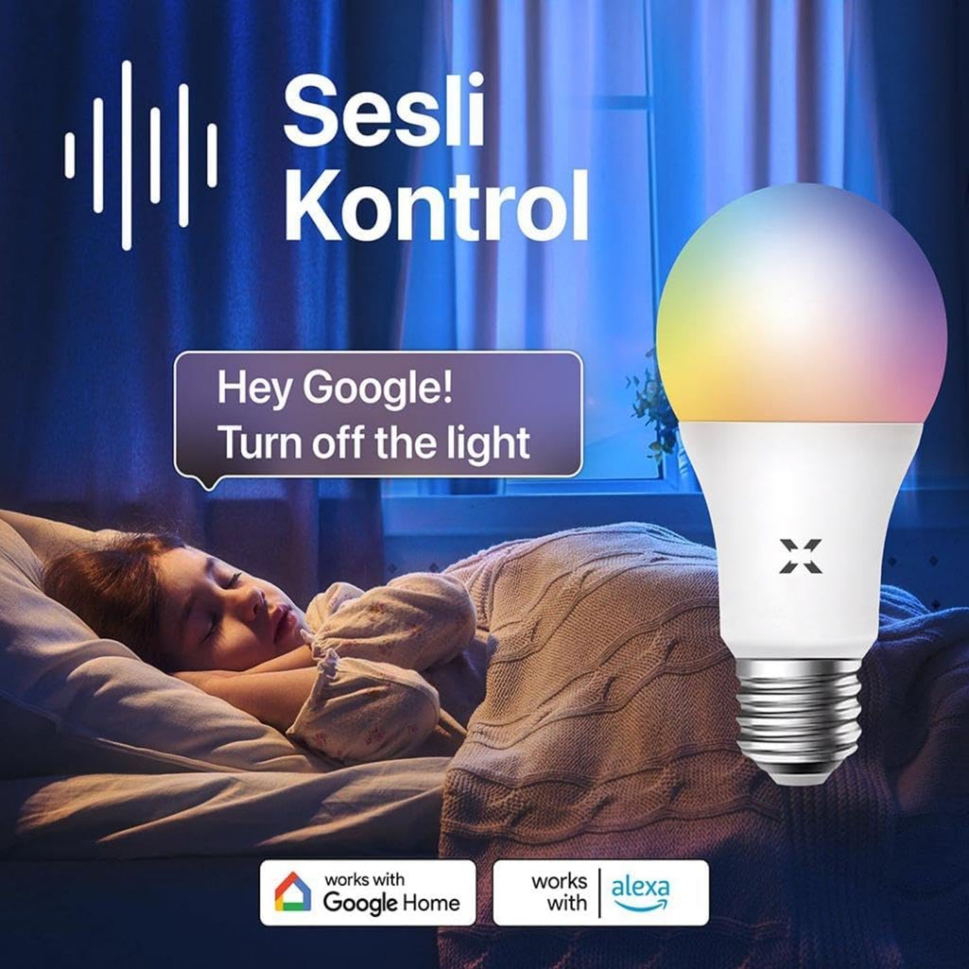 Akıllı LED RGB Ampul Wi-Fi