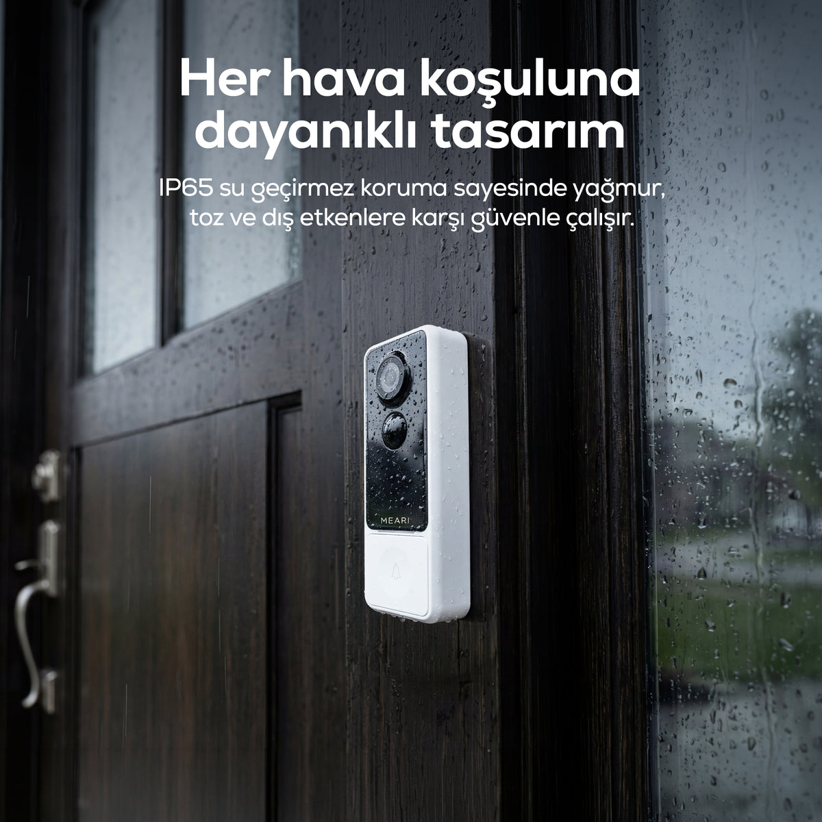 Meari B1 3MP Akıllı Dış Mekan Güvenlik Kamerası Wi-Fi 5200mAh 256GB IP65