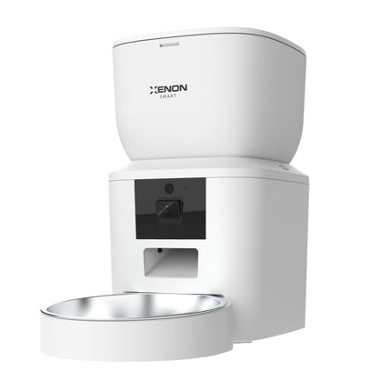 Akıllı Mama Kabı ve Çelik Su Pınarı Beyaz