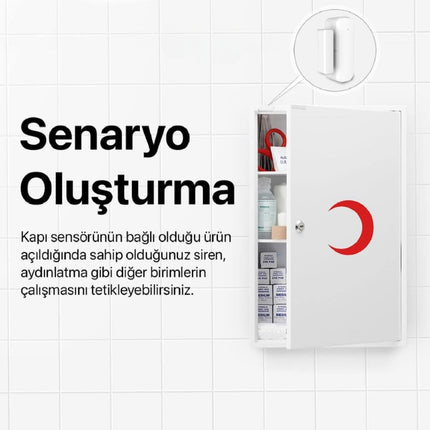 Akıllı Kapı ve Pencere Sensörü Wi-Fi Bluetooth Destekli