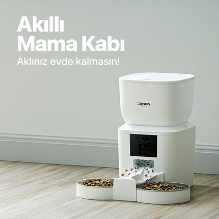 Akıllı Çift Kaseli Mama Kabı