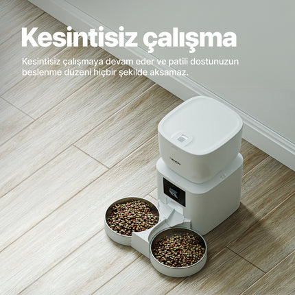 Akıllı Çift Kaseli Mama Kabı