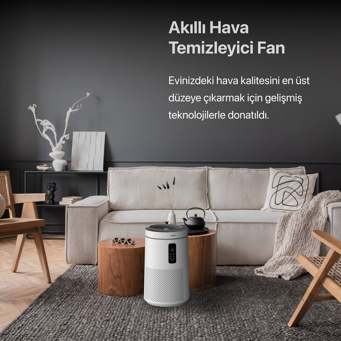 Akıllı Hava Temizleyici Gece Lambalı