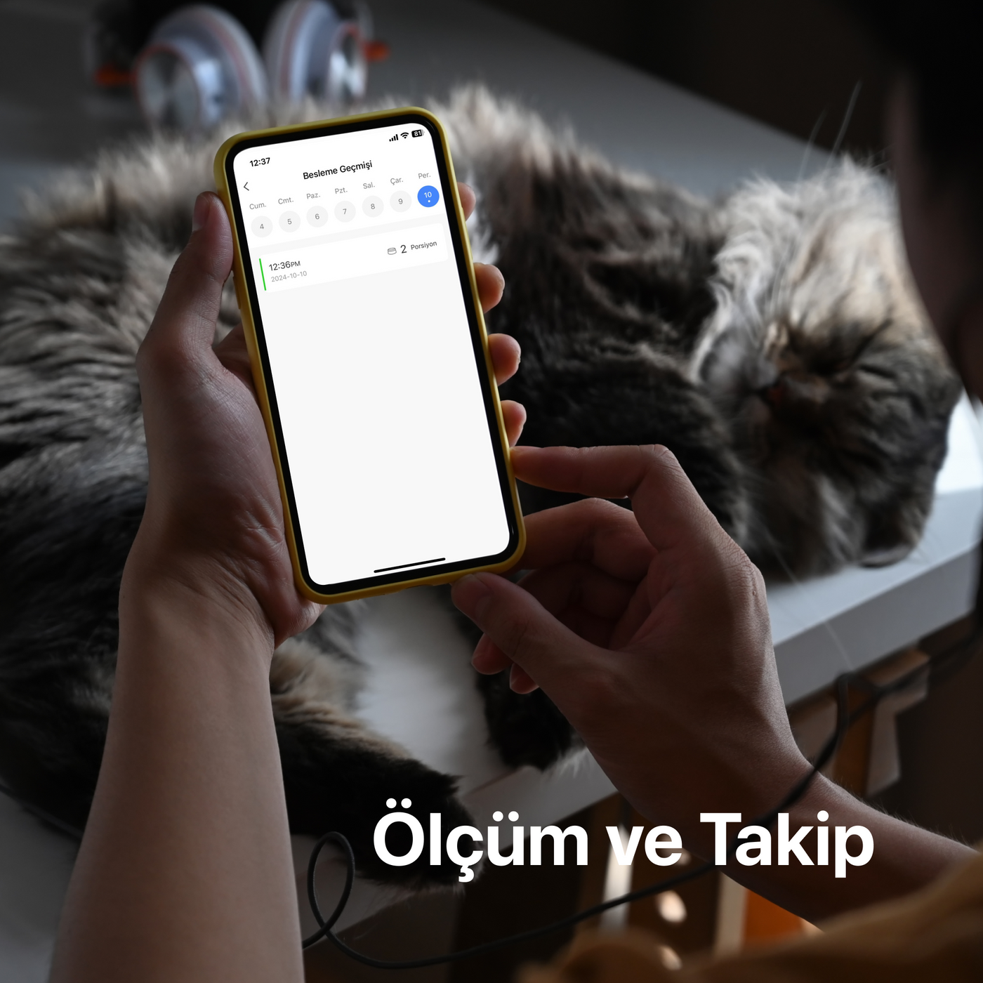Akıllı Mama Kabı Beyaz