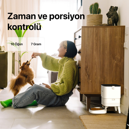 Akıllı Mama Kabı Beyaz