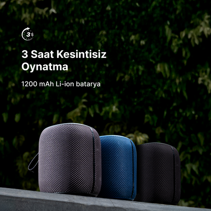 Bluetooth Hoparlör (Mavi)