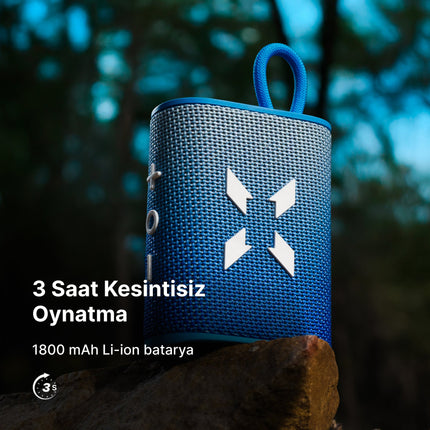 Bluetooth Hoparlör (Beyaz + Mavi)
