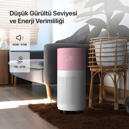 Akıllı Hava Temizleyici Pembe