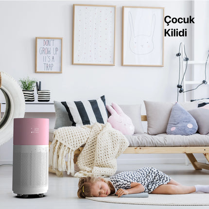 Akıllı Hava Temizleyici Pembe