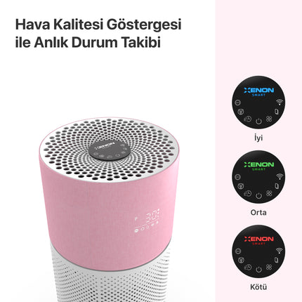 Akıllı Hava Temizleyici Pembe