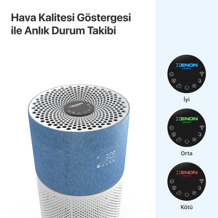 Akıllı Hava Temizleyici Mavi