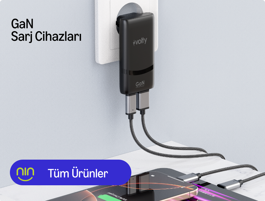 Volty GaN şarj cihazları — tüm ürünler