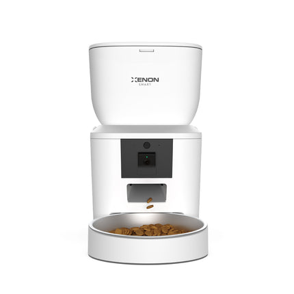 Akıllı Kameralı Kedi Tuvaleti, Beyaz Mama Kabı ve Otomatik Su Pınarı 4'lü Pet Ürünleri Seti