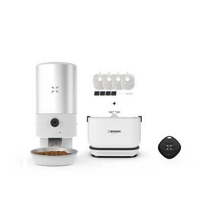 Akıllı Çelik Mama Kabı, Smart tag, Bataryalı Su Pınarı ve Filtre Seti