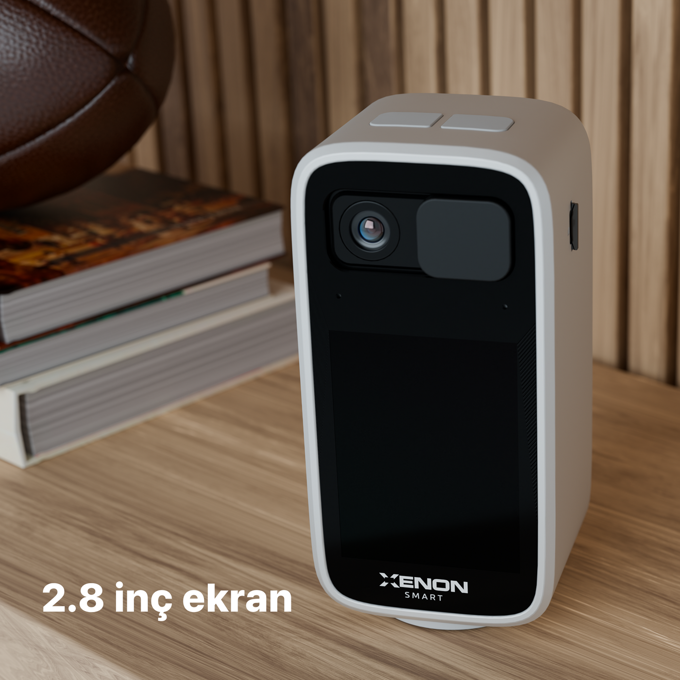 Ekranlı Bebek Güvenlik Kamerası | 4MP 2K, 360° Hareketli, Görüntülü Sesli Görüşme, 10m Gece Görüş (X7208)