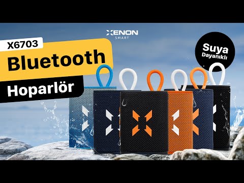 Bluetooth Hoparlör (Lacivert + Turuncu)