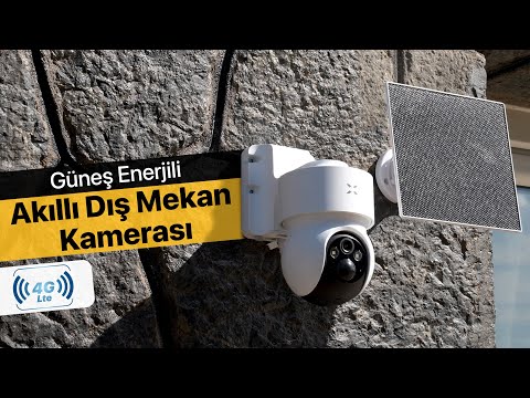 Akıllı Solar Güneş Enerjili Kamera Dış Mekan 4G