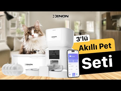 Akıllı Mama Kabı, Çelik Su Pınarı ve Filtre Seti