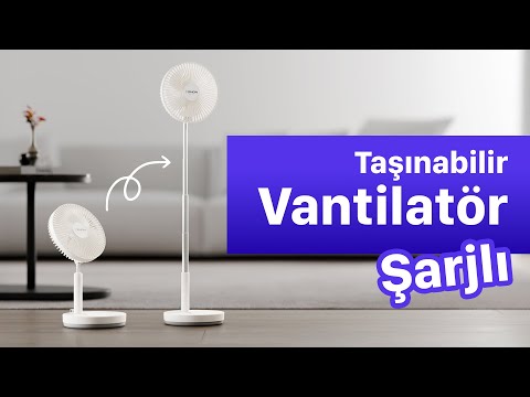 Taşınabilir Şarjlı Vantilatör
