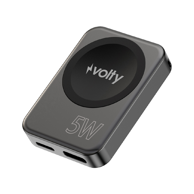 Volty Kablosuz Şarj Standı | 5W, Akıllı Saat Uyumlu, Taşınabilir Ultra Küçük, Manyetik, 28g (V0104001)