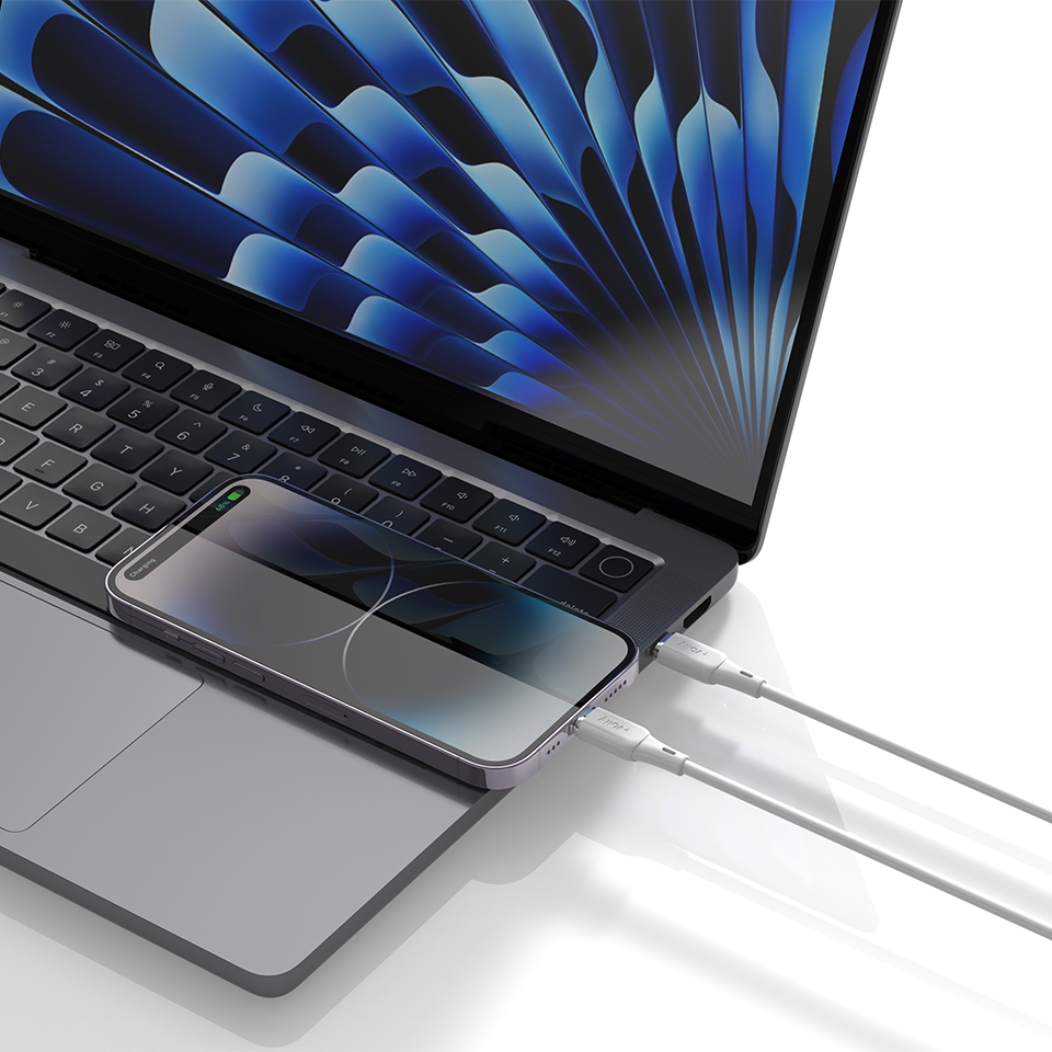 Volty Type-C to Lightning iPhone Şarj Kablosu | 30W PD Hızlı Şarj, 480Mbps, 1.2m (Beyaz-V0207002)