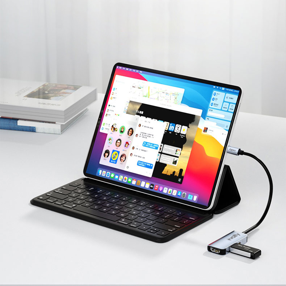 Volty Type-C Çoğaltıcı Hub 3 in 1 | 4K HDMI, 100W PD Hızlı Şarj, USB 3.0, Alüminyum Gövde (V0301003)