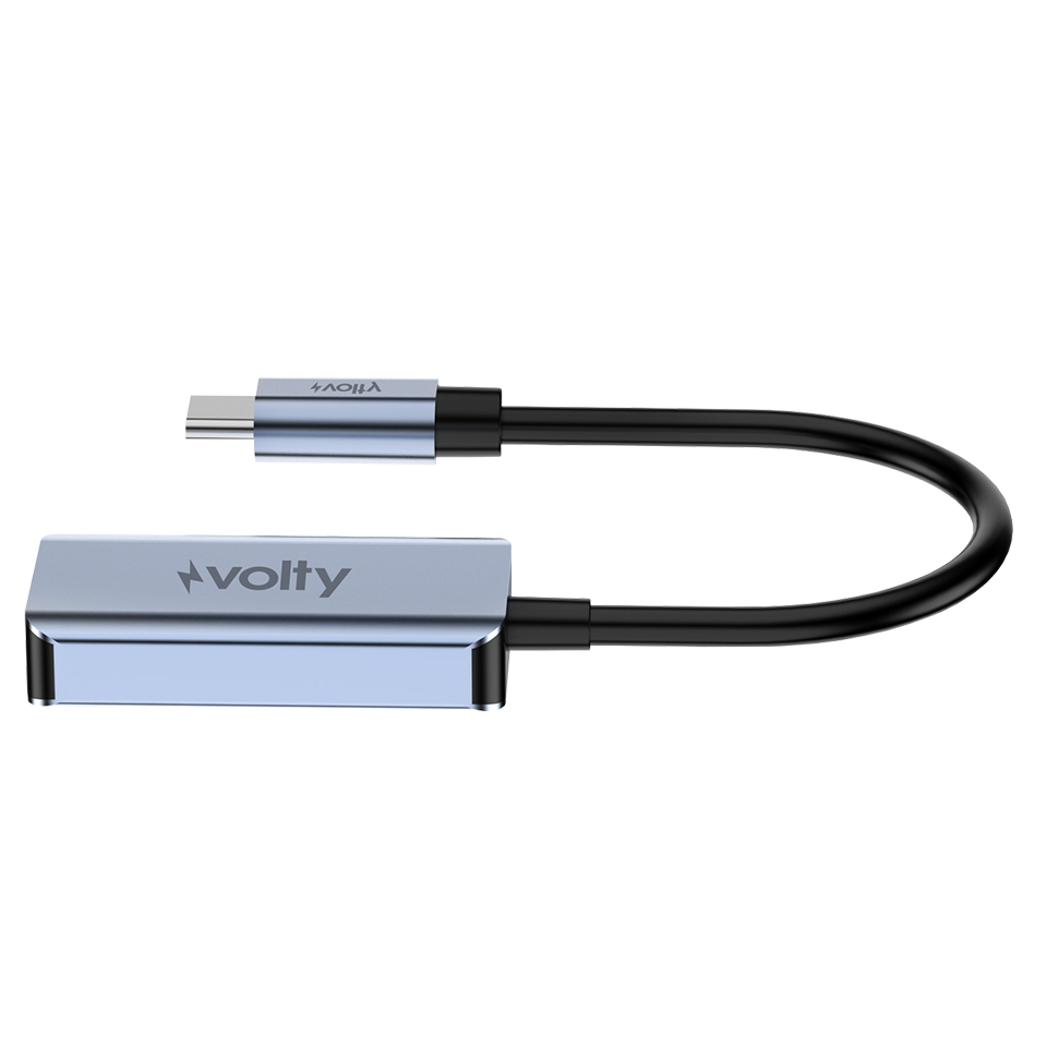 Volty Type-C to HDMI 4K 60Hz Görüntü Aktarıcı | Dönüştürücü, Alüminyum, CS5265 (V0302001)