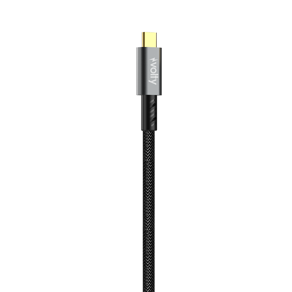 Volty Type-C to HDMI 4K 60Hz Görüntü Aktarıcı | 12Gbps, 1.8m, HDR, Örgü, Altın Uçlu (V0302003)