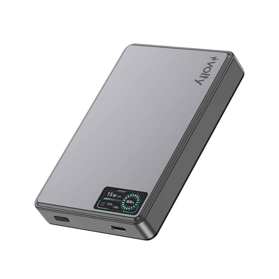 Volty MagSafe Powerbank 10000 mAh | 15W Kablosuz, 20W PD Hızlı Şarj, Dijital Ekran, 192g (V0601002)