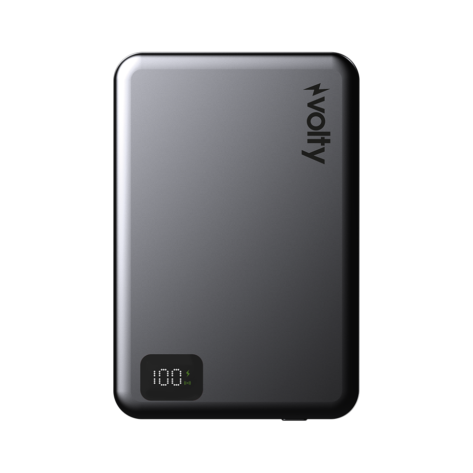 Volty MagSafe Powerbank 10000 mAh | 15W Kablosuz, 20W PD Hızlı Şarj, Dijital Ekran, 180g (V0601004)