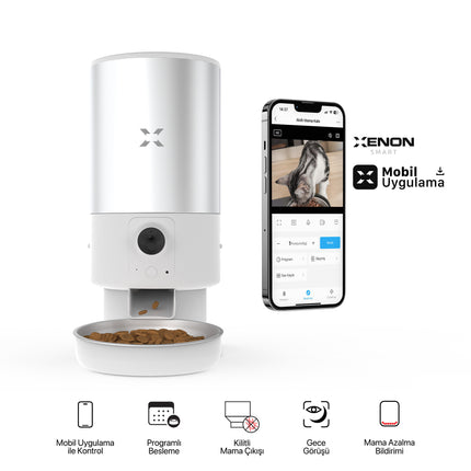 Akıllı Kameralı Kedi Tuvaleti, Çelik Mama Kabı ve Otomatik Su Pınarı 4'lü Pet Ürünleri Seti