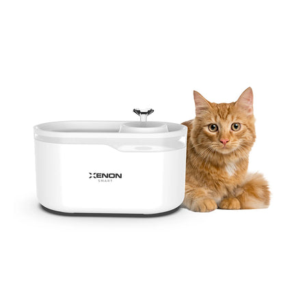 Akıllı Kedi Mama Kabı ve Otomatik Su Pınarı Seti Beyaz